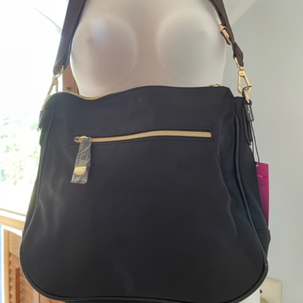 NWT Bosisio Parini Black Italy Design Shoulder/Crossbody Bag Purse Handbag - Picture 9 of 12